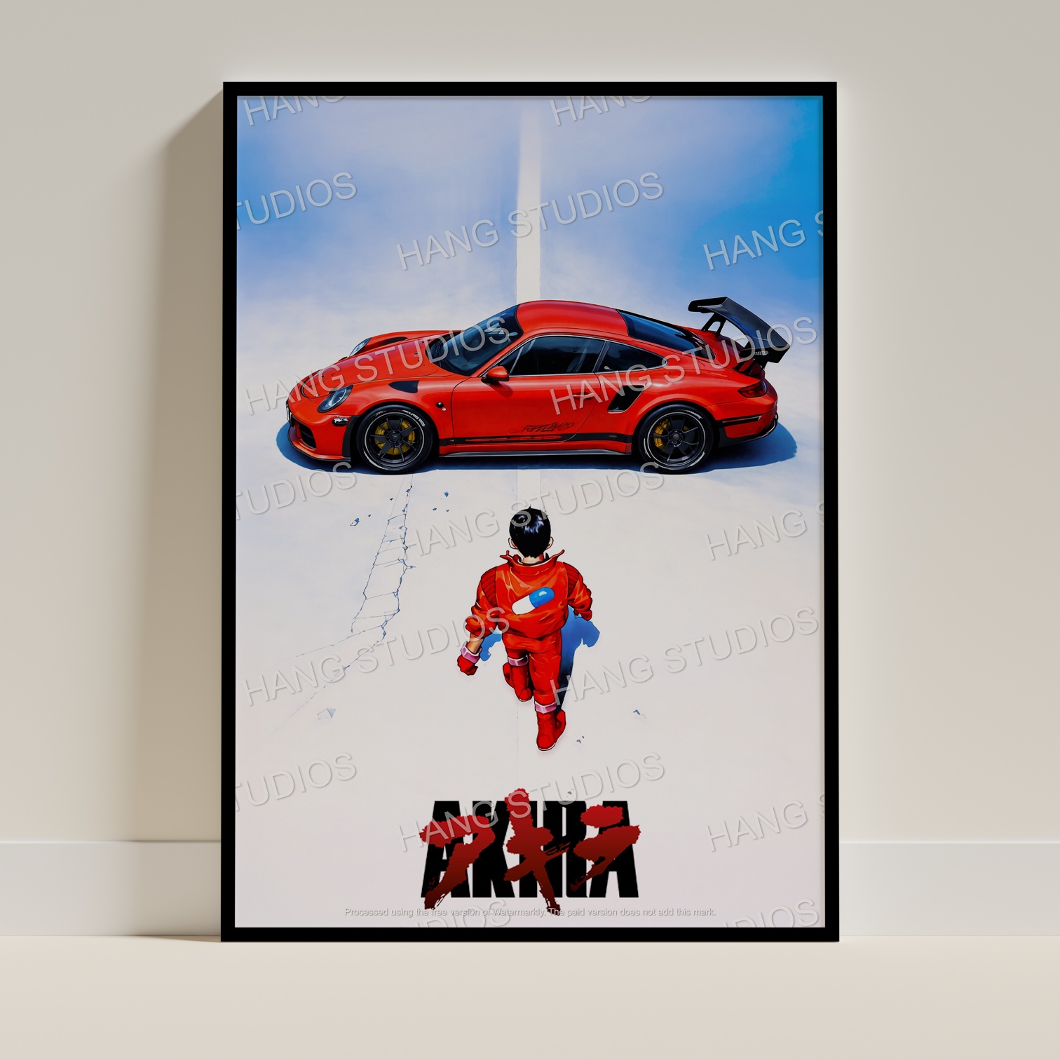 Anime Akira Porsche Digital Print – HANG STUDIOS