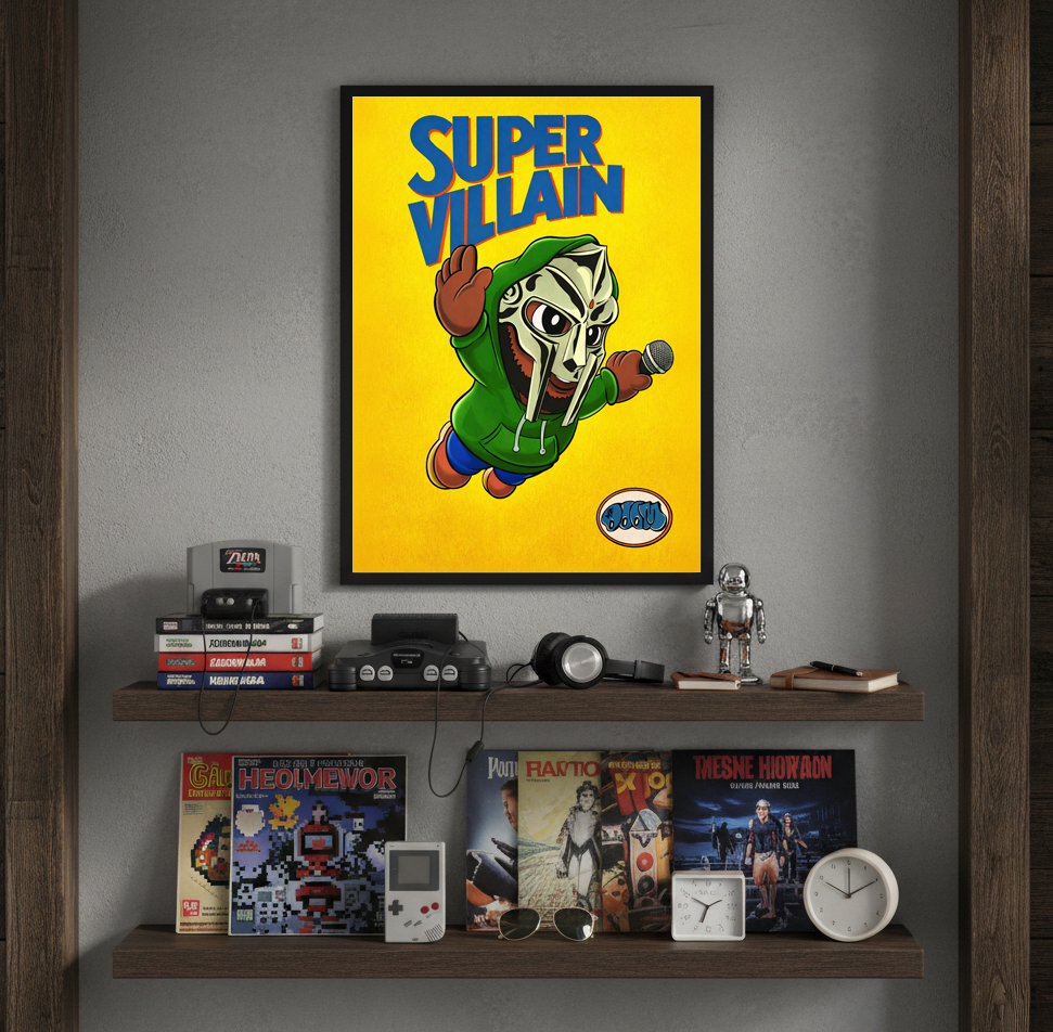 Super MF Doom Bros Digital Print
